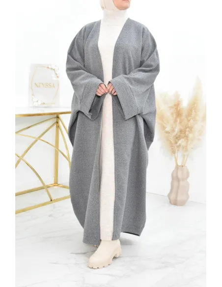 Manteau papillon farasha oversize d'hiver convient pour vos abaya vos jilbab