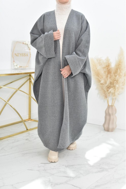 Manteau papillon farasha oversize d'hiver convient pour vos abaya vos jilbab