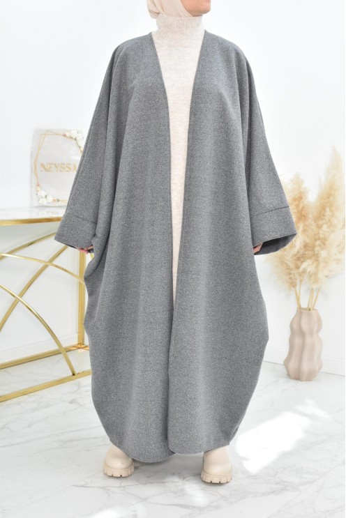 Manteau papillon farasha oversize d'hiver convient pour vos abaya vos jilbab