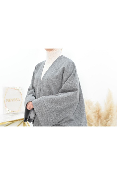 Manteau papillon farasha oversize d'hiver convient pour vos abaya vos jilbab
