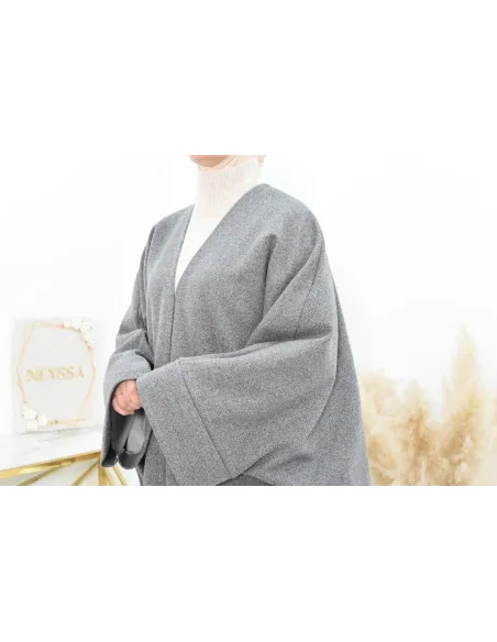 Manteau papillon farasha oversize d'hiver convient pour vos abaya vos jilbab