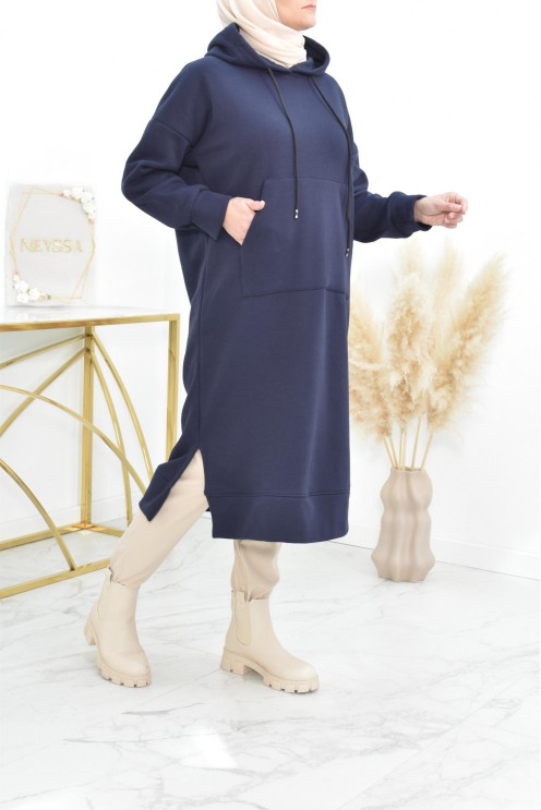 Robe tunique grande taille mastoura ample pour modest fashion hiver