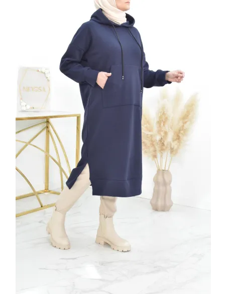 Robe tunique grande taille mastoura ample pour modest fashion hiver
