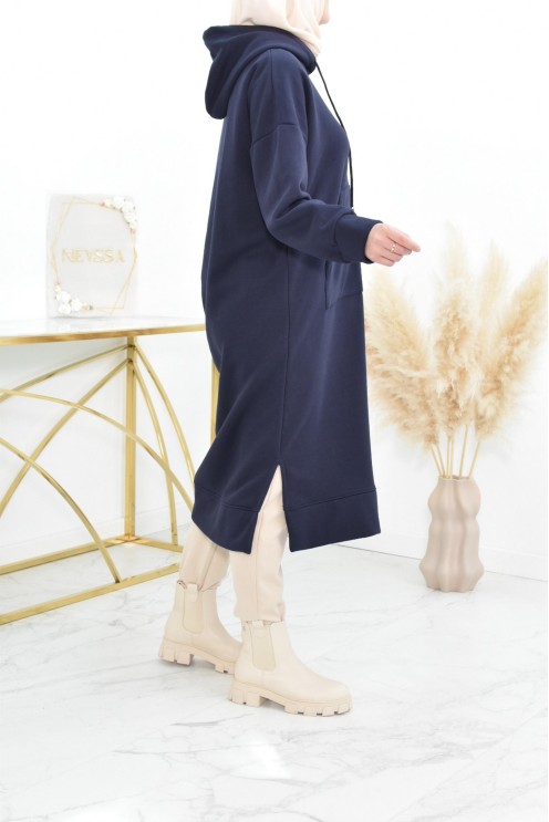Robe tunique grande taille mastoura ample pour modest fashion hiver