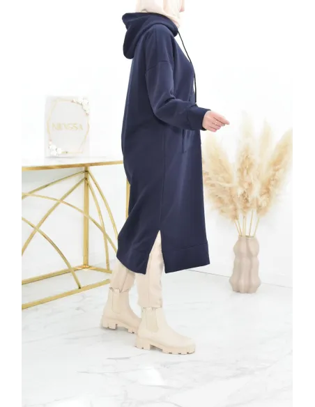 Robe tunique grande taille mastoura ample pour modest fashion hiver