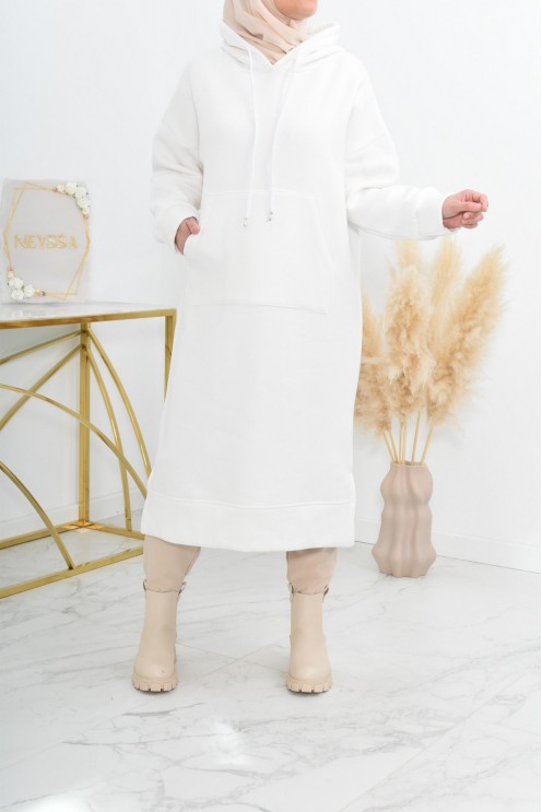 Robe tunique grande taille mastoura ample pour modest fashion hiver