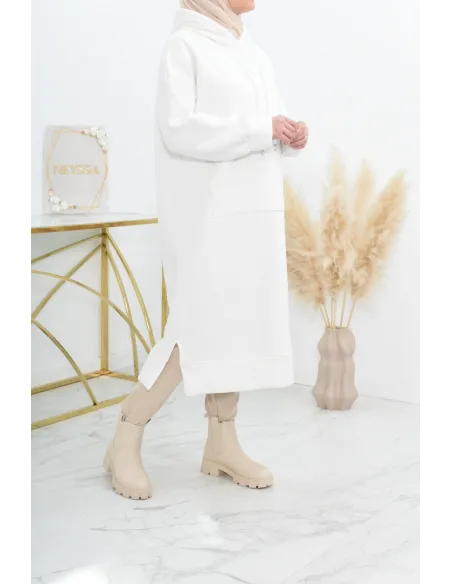 Robe tunique grande taille mastoura ample pour modest fashion hiver