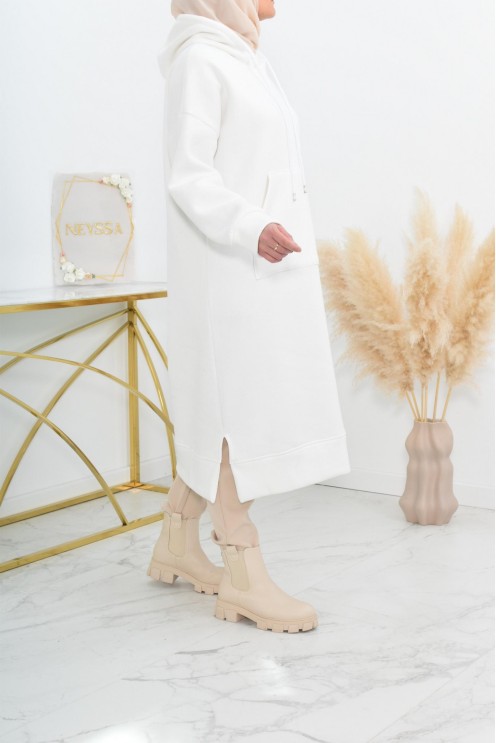 Robe tunique grande taille mastoura ample pour modest fashion hiver