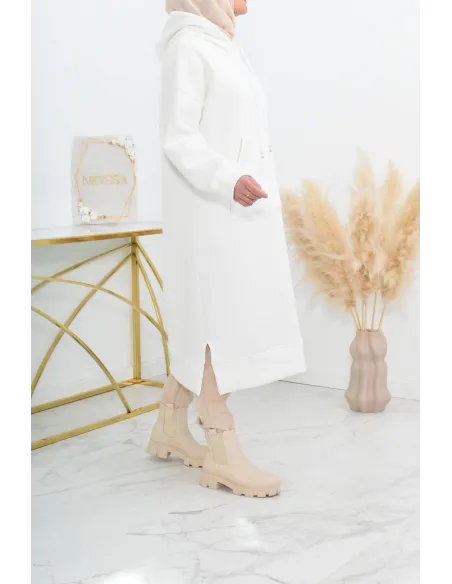 Robe tunique grande taille mastoura ample pour modest fashion hiver