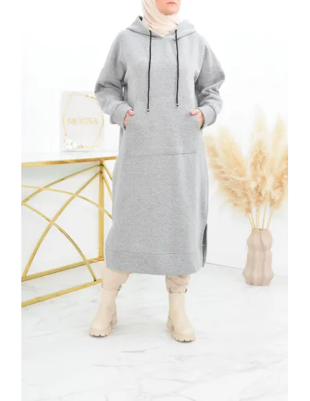 Robe tunique grande taille mastoura ample pour modest fashion hiver