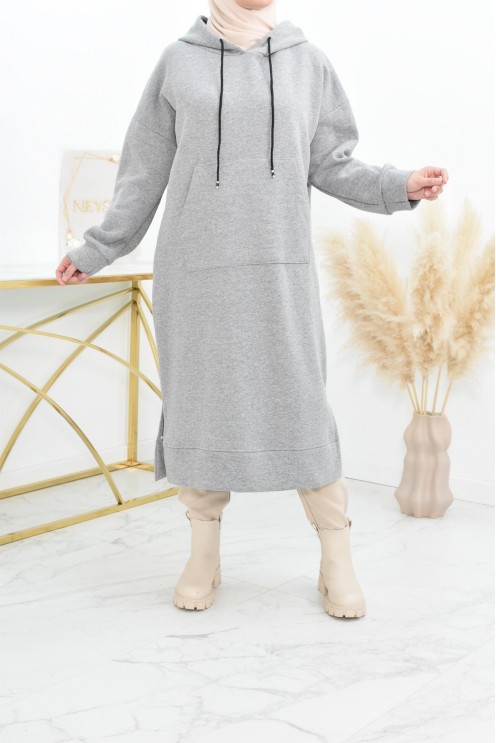 Robe tunique grande taille mastoura ample pour modest fashion hiver