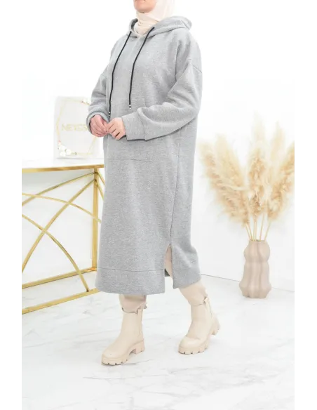 Robe tunique grande taille mastoura ample pour modest fashion hiver