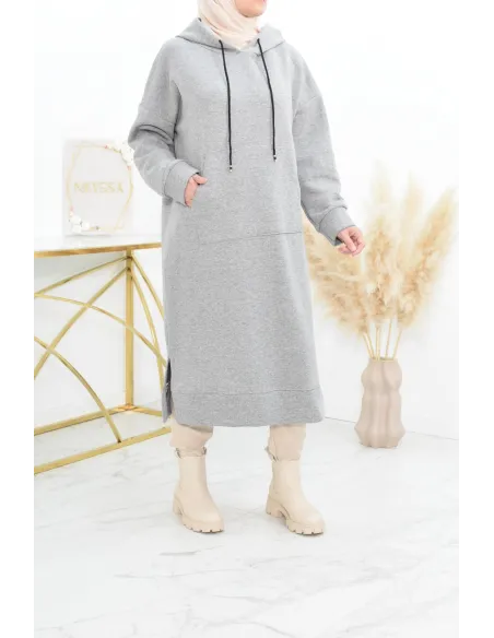 Robe tunique grande taille mastoura ample pour modest fashion hiver