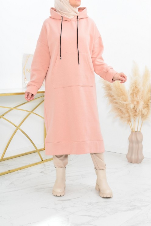 Robe tunique grande taille mastoura ample pour modest fashion hiver