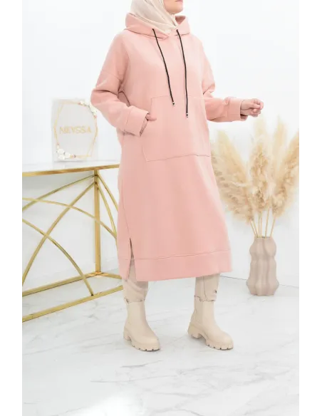 Robe tunique grande taille mastoura ample pour modest fashion hiver