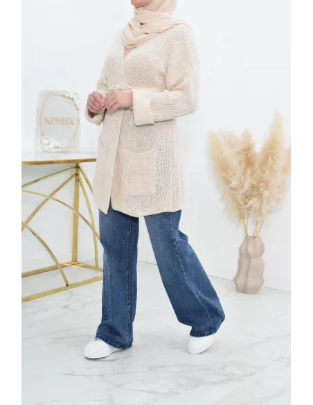 Palazzo en jean ample haut de gamme idéale femme voilée