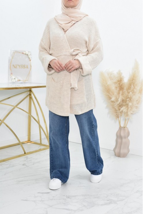 Palazzo en jean ample haut de gamme idéale femme voilée