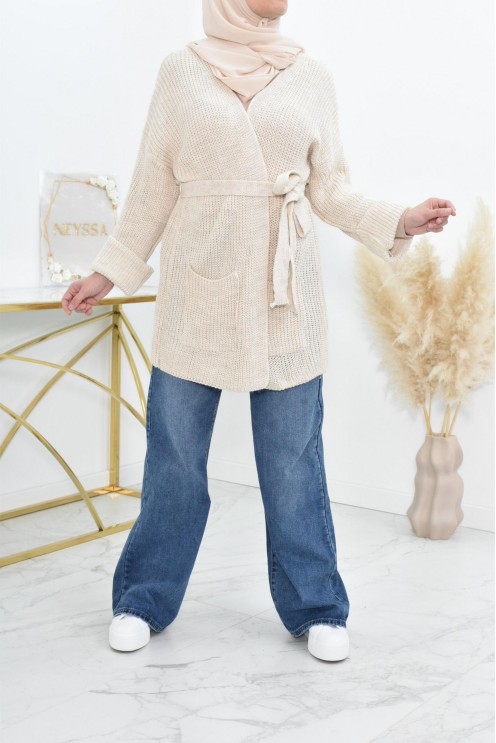 Palazzo en jean ample haut de gamme idéale femme voilée