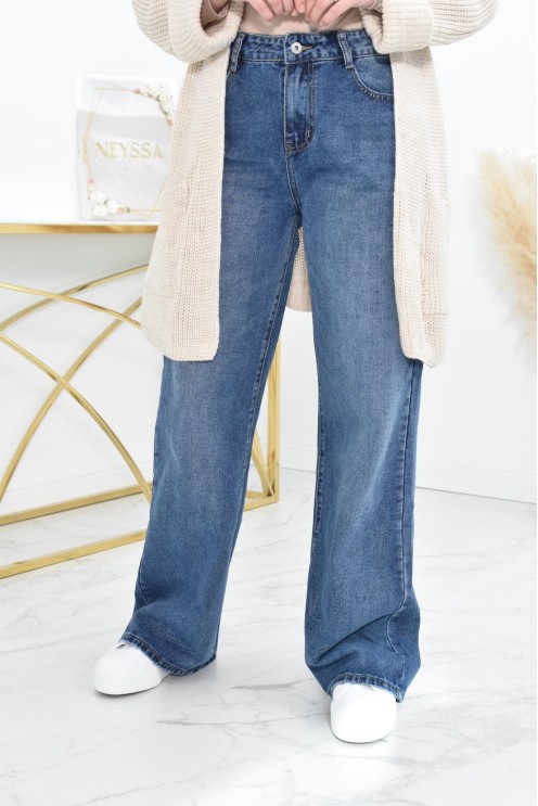 Palazzo en jean ample haut de gamme idéale femme voilée