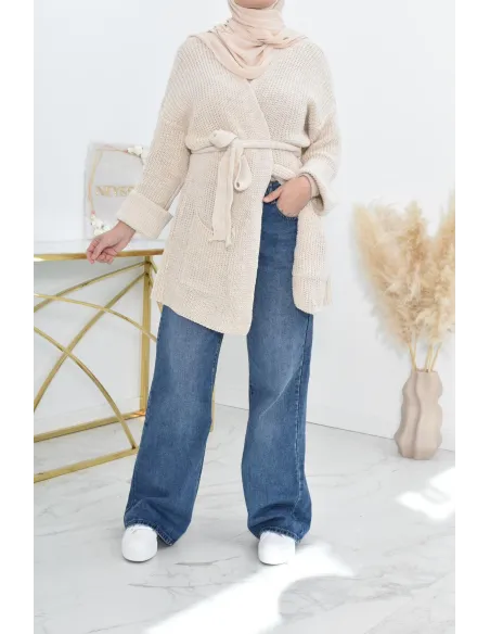 Palazzo en jean ample haut de gamme idéale femme voilée