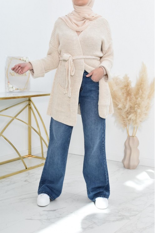 Palazzo en jean ample haut de gamme idéale femme voilée