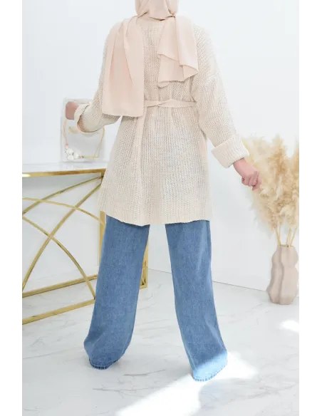 Palazzo en jean ample haut de gamme idéale femme voilée