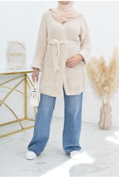 Palazzo en jean ample haut de gamme idéale femme voilée