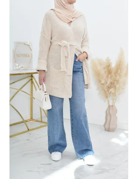 Palazzo en jean ample haut de gamme idéale femme voilée