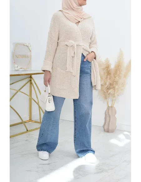 Palazzo en jean ample haut de gamme idéale femme voilée