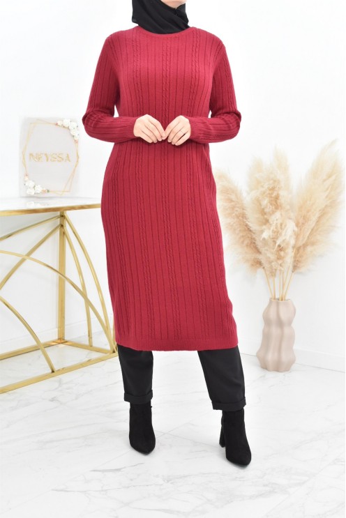 Tunique pull Hiver en maille tissée automne pas cher by neyssa