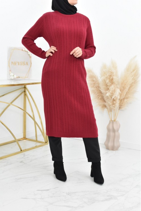 Tunique pull Hiver en maille tissée automne pas cher by neyssa