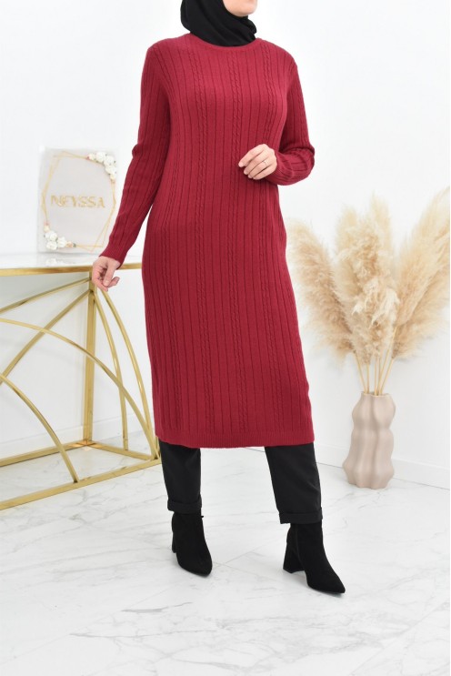 Tunique pull Hiver en maille tissée automne pas cher by neyssa