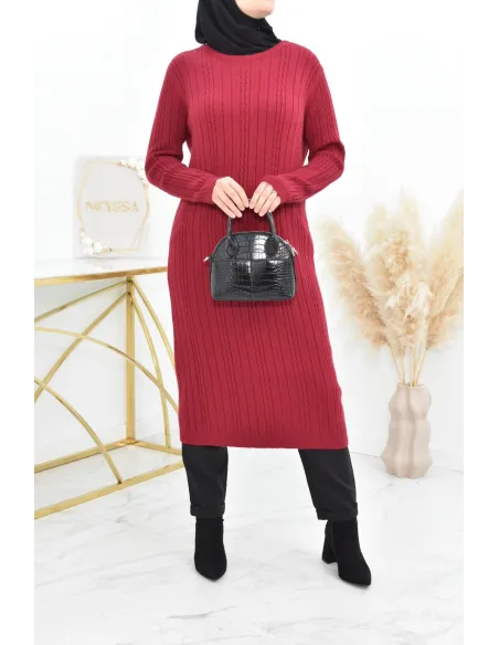 Tunique pull Hiver en maille tissée automne pas cher by neyssa