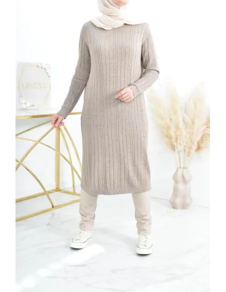 Tunique pull Hiver en maille tissée automne pas cher by neyssa