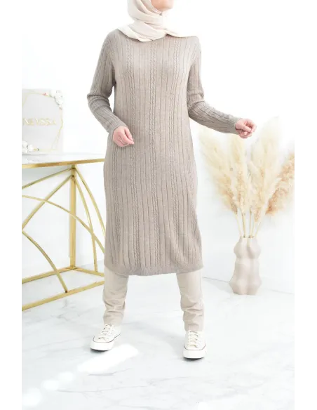 Tunique pull Hiver en maille tissée automne pas cher by neyssa