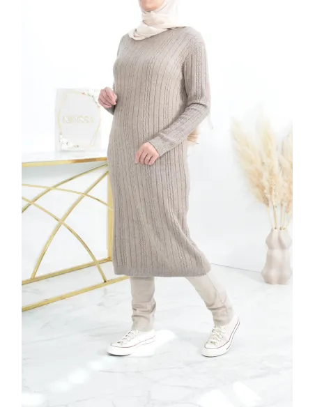 Tunique pull Hiver en maille tissée automne pas cher by neyssa