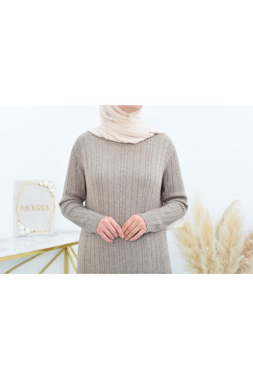 Tunique pull Hiver en maille tissée automne pas cher by neyssa