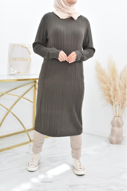 Tunique pull Hiver en maille tissée automne pas cher by neyssa