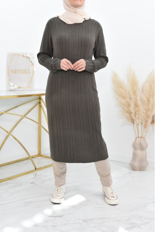 Tunique pull Hiver en maille tissée automne pas cher by neyssa