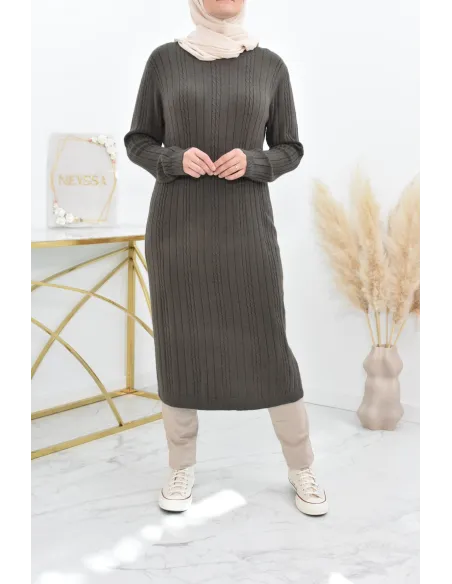 Tunique pull Hiver en maille tissée automne pas cher by neyssa