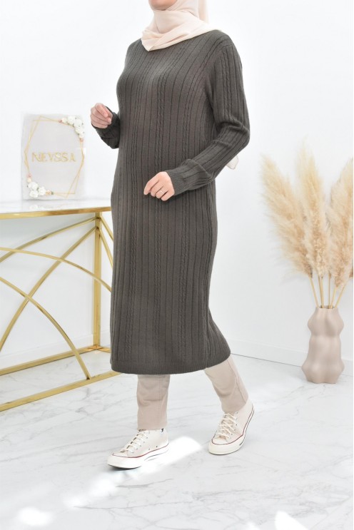 Tunique pull Hiver en maille tissée automne pas cher by neyssa