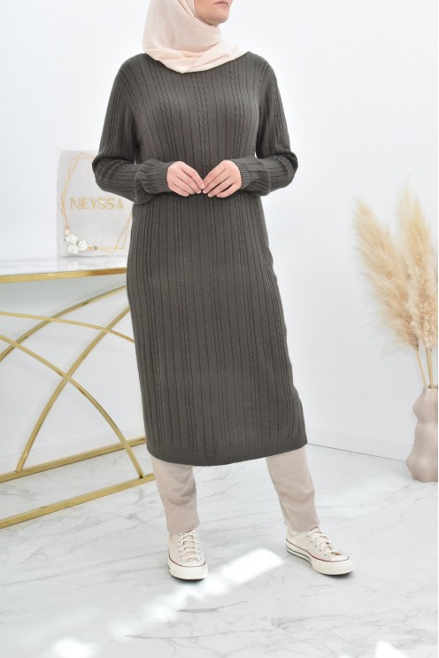 Tunique pull Hiver en maille tissée automne pas cher by neyssa