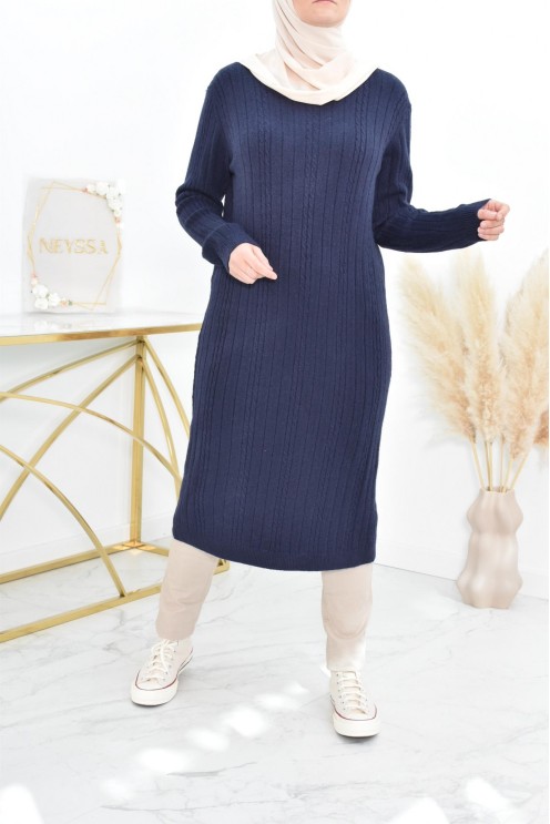 Tunique pull Hiver en maille tissée automne pas cher by neyssa