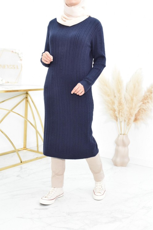 Tunique pull Hiver en maille tissée automne pas cher by neyssa