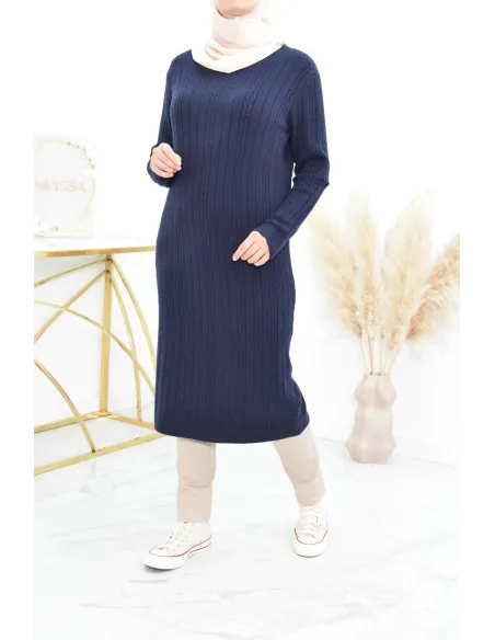 Tunique pull Hiver en maille tissée automne pas cher by neyssa