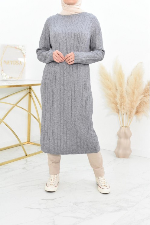 Tunique pull Hiver en maille tissée automne pas cher by neyssa