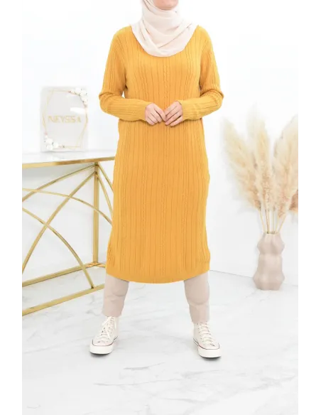 Tunique pull Hiver en maille tissée automne pas cher by neyssa