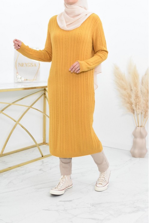 Tunique pull Hiver en maille tissée automne pas cher by neyssa