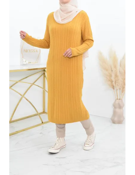 Tunique pull Hiver en maille tissée automne pas cher by neyssa