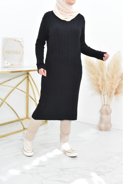 Tunique pull Hiver en maille tissée automne pas cher by neyssa